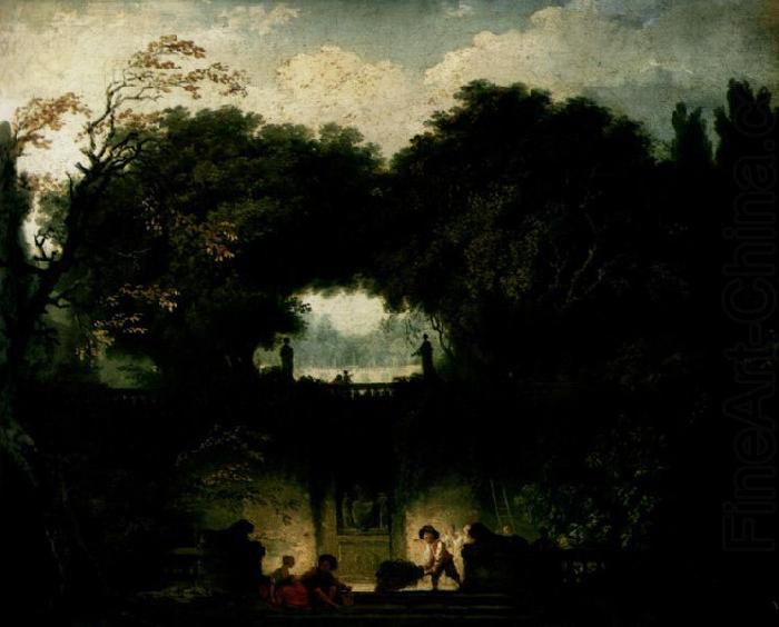 Jean-Honore Fragonard Der Garten der Villa d'Este china oil painting image